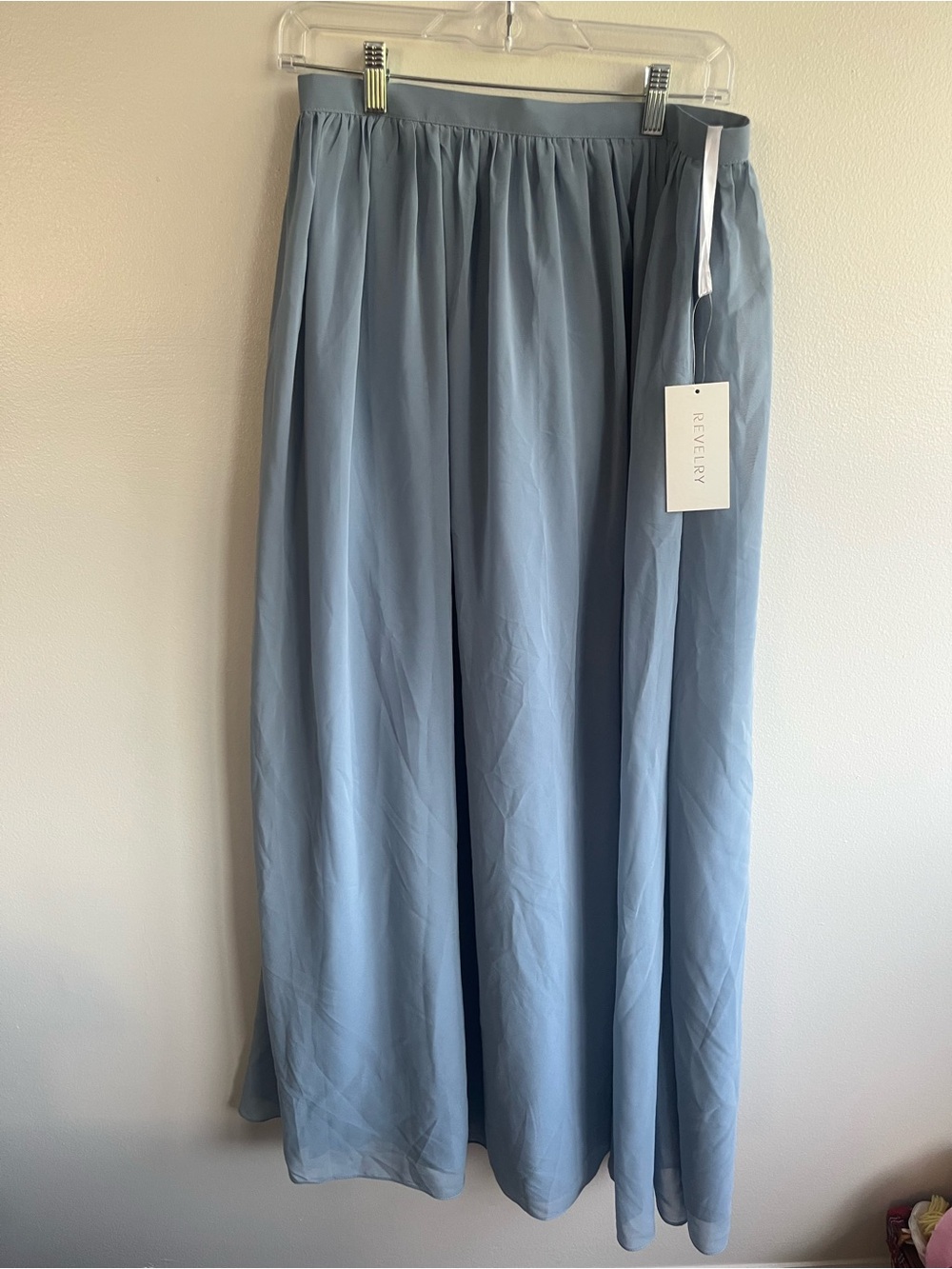 Revelry Clara Chiffon French Blue Skirt